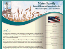 Tablet Screenshot of maierfuneralhome.com